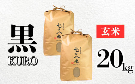 【令和6年産】 極上のコシヒカリ「708米（なおやまい）【黒】」玄米20kg (6-53A)