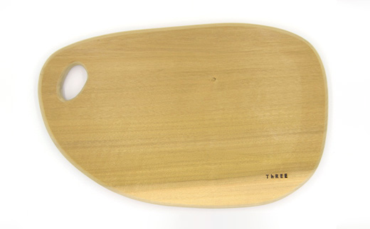 天然銘木 朴のまな板　まるっこ（大）TR-5-1