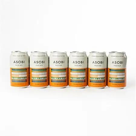 【毎月定期便】【与謝野町産ホップ使用クラフトビール】 ASOBI　350ml ×6本セット全6回_酒・アルコール 地ビール ビール   定期便 定期便  _【4060419】