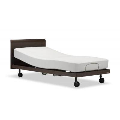 ふるさと納税 上峰町 電動ベッドグランサスGS-02F(2M)キャスタータイプマットレス付シングル グレー/ウォールナット