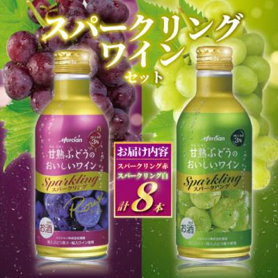 ふるさと納税 藤沢市 メルシャン藤沢工場　デザートワイン スパークリング(赤・白)8本セット