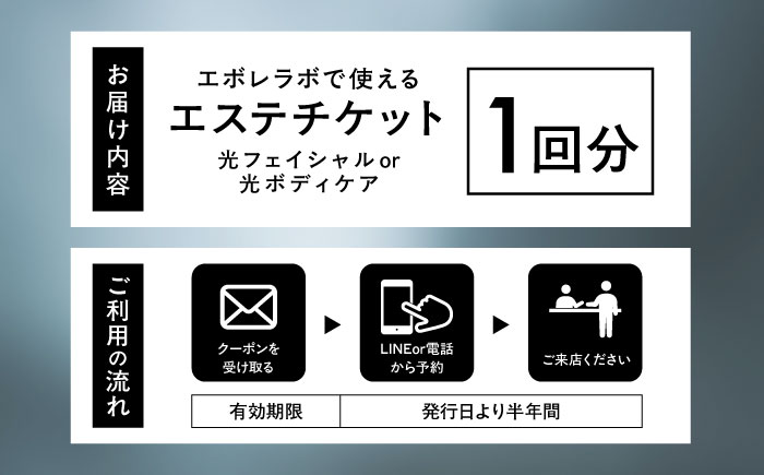エボレラボ エステチケット 1回チケット 美容 全身 熊本県 菊陽町【エボレジャパン株式会社】 [BHBC004]