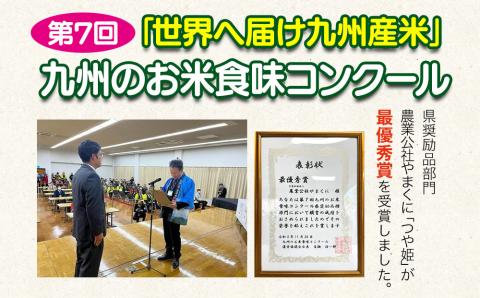 【先行予約】【9ヶ月定期便】九州米・食味コンクール最優秀賞受賞 令和6年産 大分県中津市産 やまくに誉 つや姫  5kg×2袋 (毎月1回)   お米 精米 白米 九州産 熨斗対応可