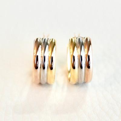 ふるさと納税 昭和町 Pt900/K18YG/K18PG 地金 3カラー フープ ピアス 保証書付 KO-0008 |  | 01