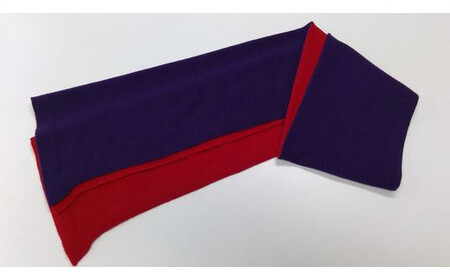 ストール バイカラーストール ( パープル×レッド ) カシミヤ100％ レディース | ニット カシミヤ マフラー おしゃれ シンプル プレゼントギフト 母の日 新潟県 五泉市 株式会社川島