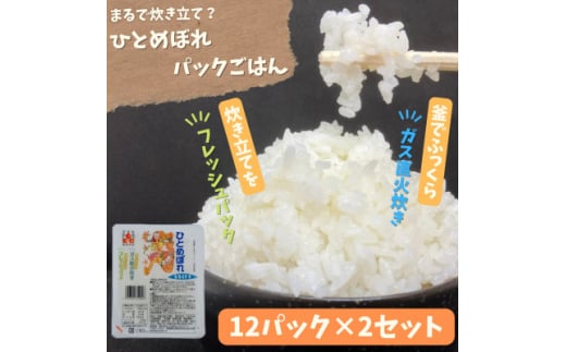 
＜パックご飯＞炊きたてをフレッシュパック　ひとめぼれ12入　2セット【1026745】
