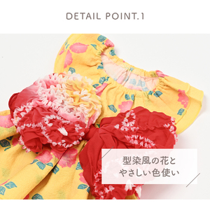 サンドレス浴衣 朝夢見花 浴衣風 祭り 和風 夏 かわいいドッグウェア 【ココアトワ(cocoAtoi)】 Ｍ