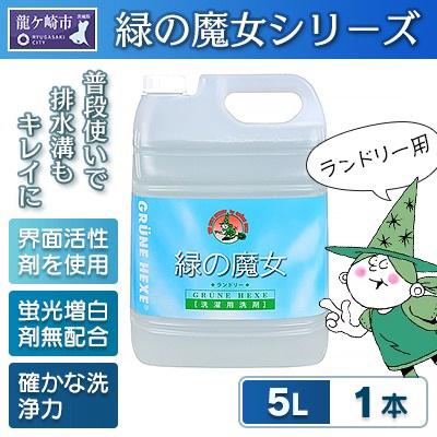 ふるさと納税 龍ケ崎市 ふるさと納税専門誌掲載品　最大約250回使用可　沖縄等配送可能　緑の魔女ランドリー5L×1　