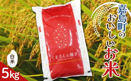 FK7-0194_【令和7年度産】【先行予約】嘉島町のおいしいお米（くまさんの輝き/白米） 5kg