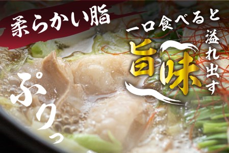 飛米牛もつ鍋カレー味（〆／スープ付き） もつ鍋
