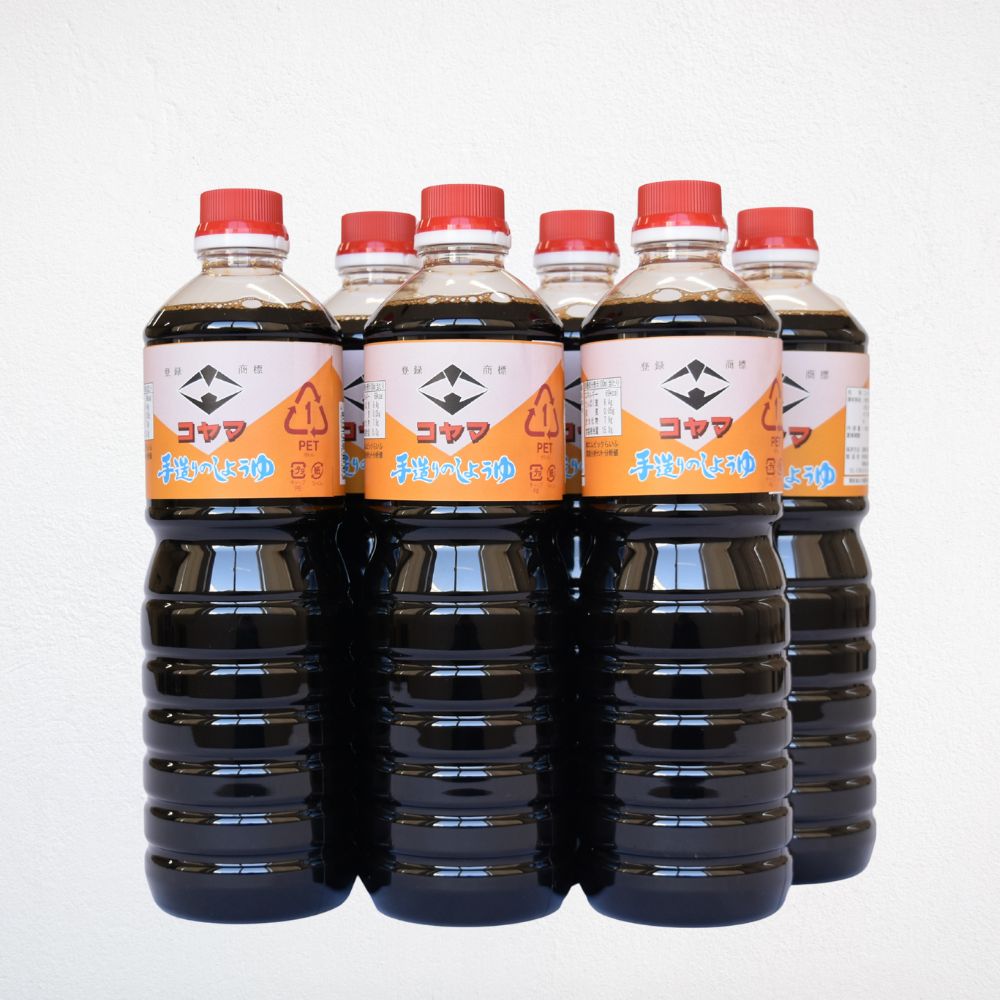 【ふるさと納税】コヤマ醤油こいくち 1000ml×6本 / 濃口醤油 醤油 発酵 濃い口醤油 和歌山県 田辺市