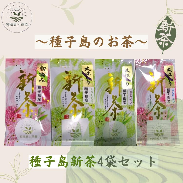 【ふるさと納税】 種子島 射場貴大 茶園 「松寿」 「くりわたせ」 「しまみどり」 「みねゆたか」 種子島 限定 茶 セット