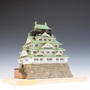 ウッディジョー　1/400 大阪城　木製模型キット