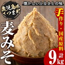 【ふるさと納税】さつまみそ美人(900g×10袋・計9kg) 鹿児島 手作り原材料 麦味噌 むぎみそ 味噌汁 豚汁 昔ながら【Helloさつま】