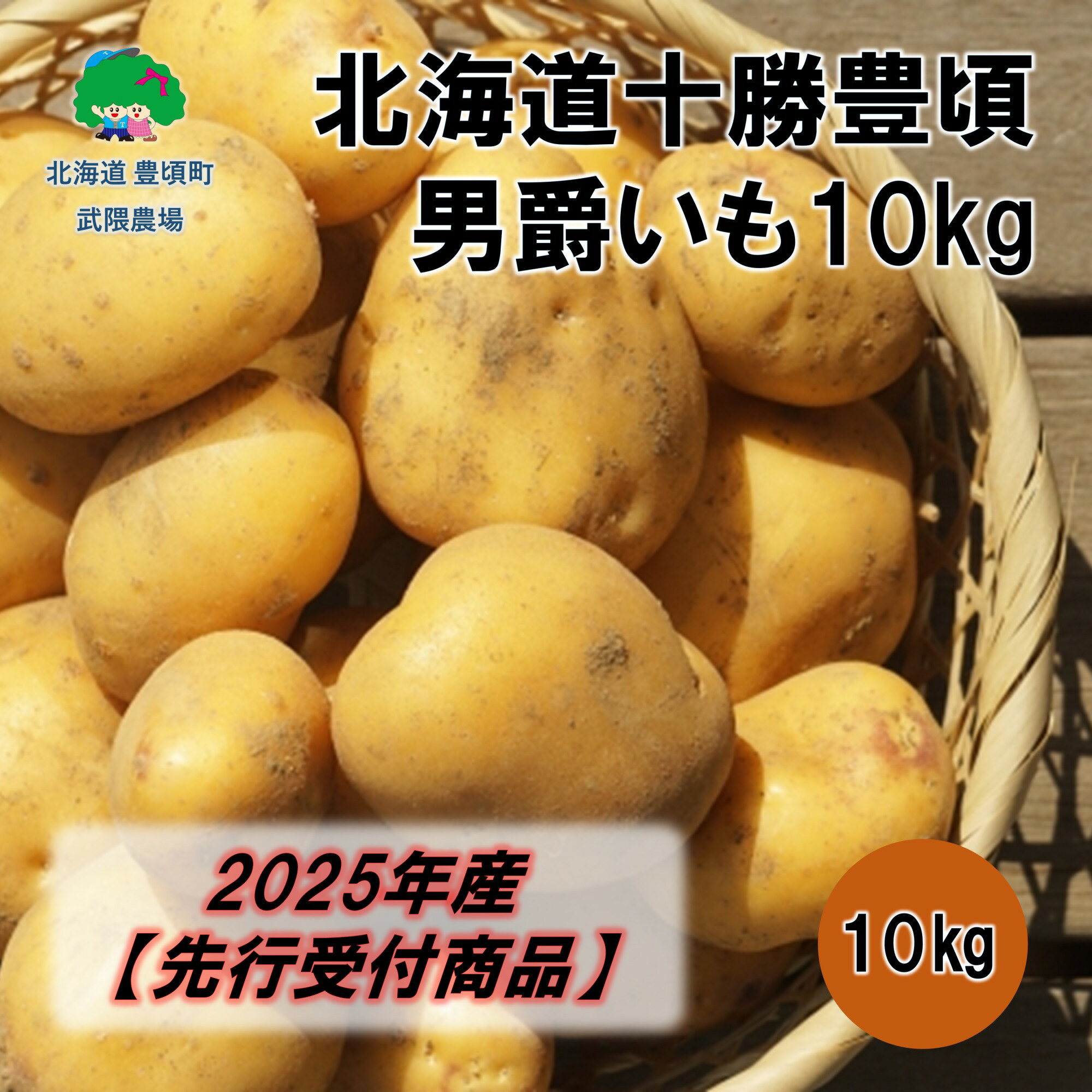 【ふるさと納税】北海道十勝豊頃 男爵いも10kg【2025年産】（先行受付）［武隈農場］" 北海道 十勝 豊頃町 " 先行予約 予約 特産 農家直送 数量限定 送料無料 男爵いも 男爵イモ じゃがいも いも 芋 新じゃが