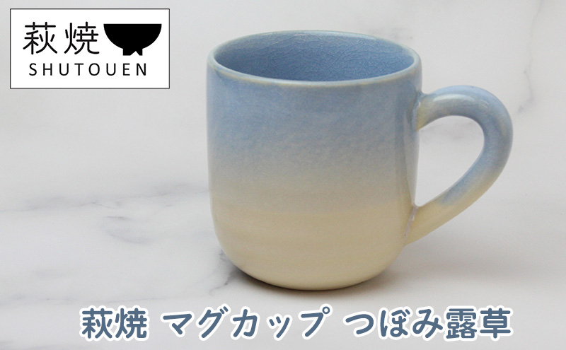 
[№5226-0896]萩焼 マグカップ つぼみ露草 手作り 陶器
