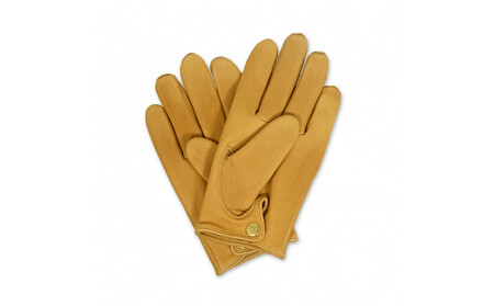 LAMP GLOVES -UTILITY GLOVE MID -(カラー：キャメル／サイズ：S)【革手袋 レザー グローブ 鹿革 メンズ レディース Lamp gloves ランプグローブス ミッド 