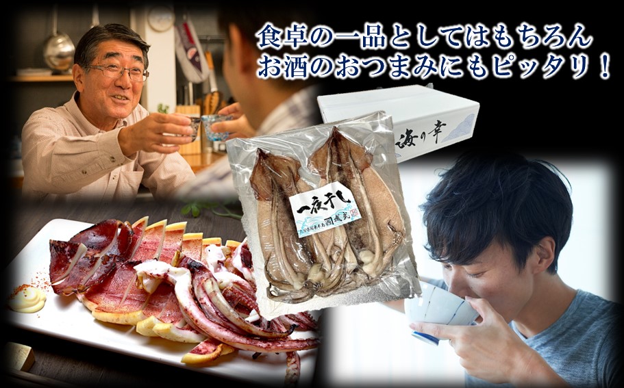 【父の日ギフト】絶品！磯武の国産肉厚烏賊 一夜干し800g ( 2尾×3P )_2556R