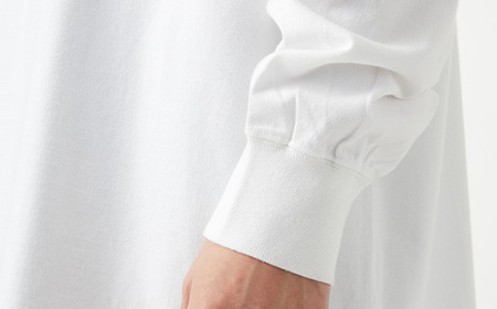 【Yonetomi】 米富繊維 NEW BASIC T-SHIRT LONG SLEEVE 白 ホワイト 服 洋服 ユニセックス メンズ レディース ブランド 数量限定 山形県 山辺町 サイズ4 yt