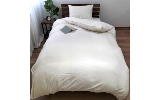 2重ガーゼ掛け布団カバー 無漂白キナリタイプ【セミダブルサイズ】（170×210cm） セミダブル 掛け布団カバー かけ布団カバー 掛け布団 かけ布団 寝具 カバー キナリ 生成り オーガニックコットン 綿 日本製 大阪府 阪南市