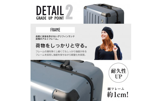 G515 PC7000スーツケースLシルクホワイト 【5～7泊用 ！耐久性に優れたダブルキャスター】TSAロック 軽量 大型 大きいサイズ 大容量 旅行スーツケース キャリーバック 軽量 海外 国内 