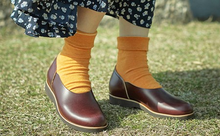 レディース 本革 みやこスリッポン KOTOKA（ことか）レザー 古都 奈良 No.KTO-7385バーガンディ ファッション 靴 シューズ 気軽に履ける  BN004 23.5cm