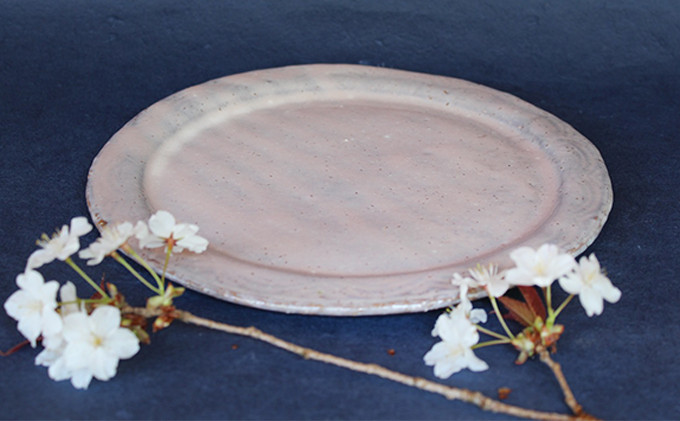 
            萩焼　窯変　平皿　24cm　｜HG000247
          