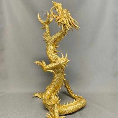 【ふるさと納税】［高岡銅器］ 皇龍(こうりゅう) 本金箔 インテリア 工芸品 装飾品 民芸品 伝統技術
