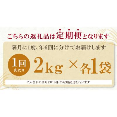 ふるさと納税 福智町 無洗米 福岡県産米3品種セット6kg　定期便(隔月・年6回) |  | 03