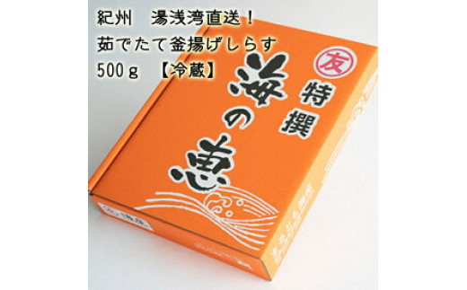 
C6039n_【冷蔵】紀州湯浅湾直送！海の恵み茹でたて 釜揚げしらす 500g
