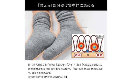 ヒートラブソックス リラックス Sサイズ／ 履く暖房 極厚設計 発熱素材 断熱素材 吸湿発熱素材 暖かい ルームソックス 日本製 リラックスタイム テレワーク 冷え お風呂上がり 就寝前 防寒 滑り止