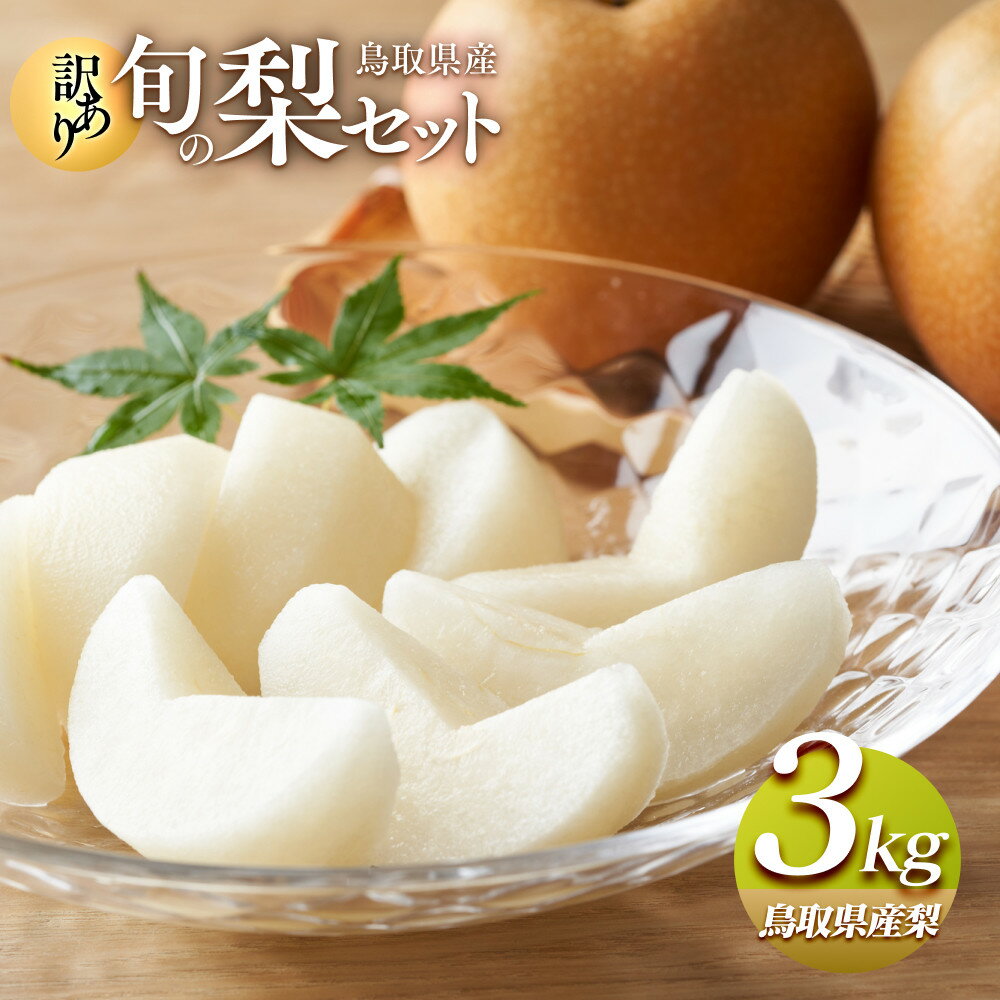 【ふるさと納税】949.【訳あり】鳥取県産旬の梨セット 3kg | 家庭用 先行予約 梨 なし 果物 フルーツ くだもの 鳥取県 北栄町 おすすめ 人気 送料無料
