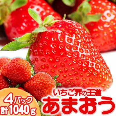 【ふるさと納税】あまおう 生まれも育ちも福岡県 イチゴ界の王道！あまおう好きにはたまらない ボリュームパック 4パック 果物 デザート　お届け：2026年1月1日～5月31日まで