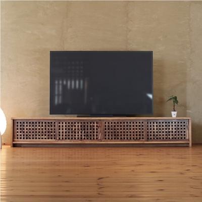 ふるさと納税 大川市 テレビボード　古都　4枚引戸　Hタイプ　琥珀色　233x45x39　大川市　WAプラス |  | 01