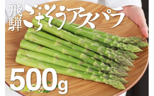 【先行予約 令和8年 2026年発送】《サイズM-L》根本までむしゃむしゃ食べられる飛騨の甘～い柔らかアスパラガス 500g 野菜 春アスパラ 夏アスパラ 飛騨市