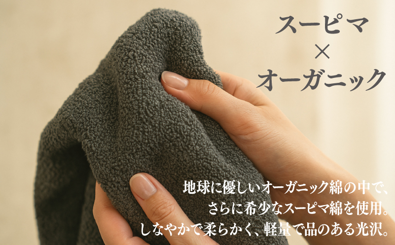 高級泉州タオル ラガマフィン バスタオル グレー 6枚 099H4133