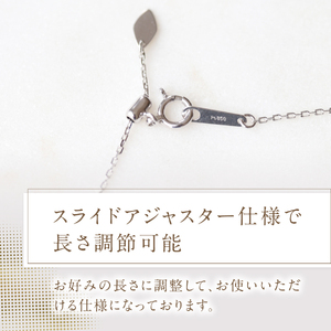 F-001 PT950/PT850 富士桜 ダイヤモンド ネックレス プラチナ ジュエリー