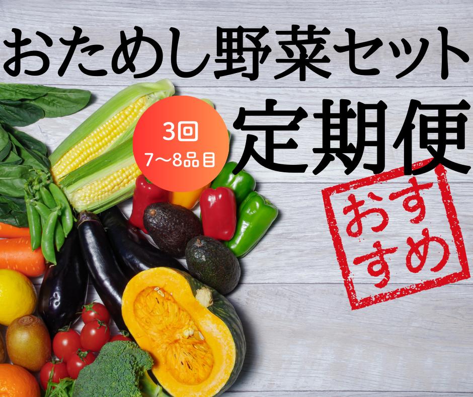 
            【定期便3回】注文が来てから収穫発送！収穫したばかりの新鮮野菜セットお試しコース 《7～8品》  季節のお野菜 おまかせ お楽しみ 獲れたて産地直送 旬 春野菜 ベジタブル ヘルシー 健康 詰め合わせ 一関市
          