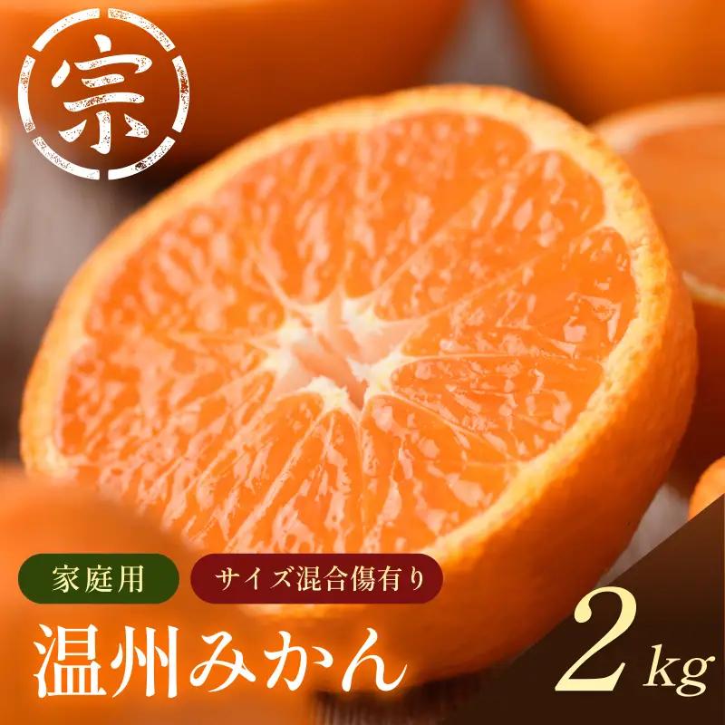 【先行予約】宗方印 温州みかん（家庭用）約2kg