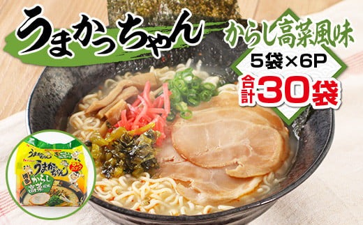 うまかっちゃん　濃厚新味　合計30袋（5袋×6P）ラーメン　とんこつラーメン　とんこつ　袋ラーメン　TY023