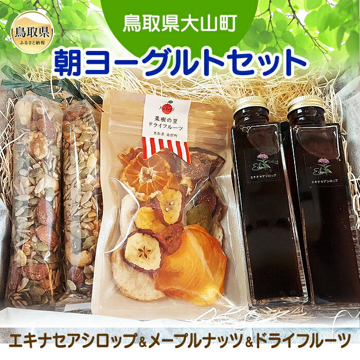 【ふるさと納税】り25-009 （※お歳暮専用※）S-6　朝ヨーグルトセット（エキナセアシロップ＆メープルナッツ＆ドライフルーツ）