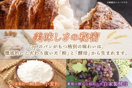 Zopf(ツオップ) ライ麦 パンセット パン 自家製酵母 酵母 全粒粉 こだわり ハードパン ライ麦 本格パン 菓子パン 食パン バゲット クロワッサン デニッシュ あんぱん 焼きたて 朝食 ランチ