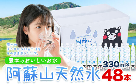 水 阿蘇山 天然水 330ml × 48本 2ケース  丸富産業｜天然水天然水天然水