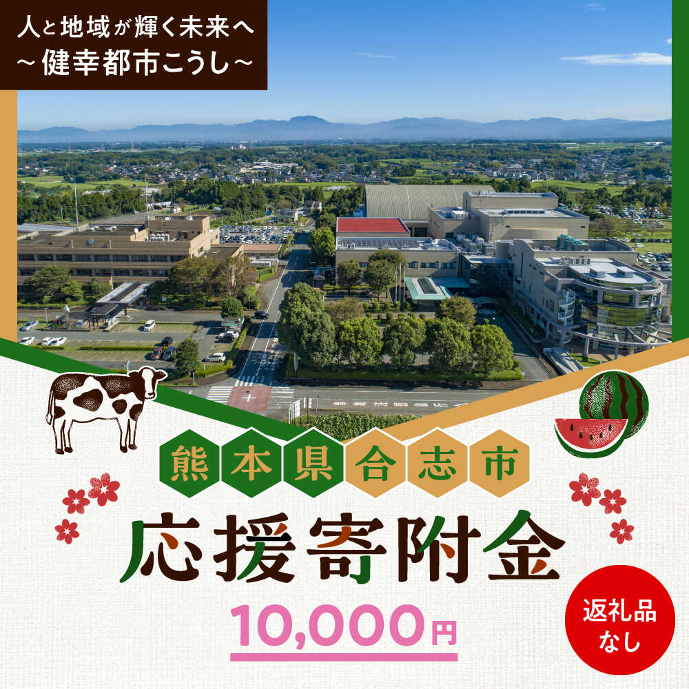 【ふるさと納税】【応援寄附金】熊本県合志市 1口 1万円 返礼品なしのご寄附　【合志市役所】[AYBZ001]