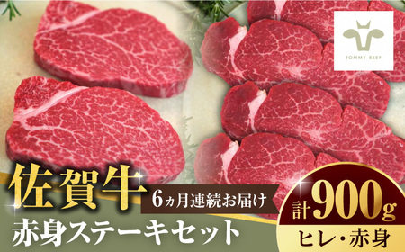 【全6回定期便】佐賀牛ヒレステーキ300gとステーキ600g 計5.4kg / ヒレステーキ ヒレステーキ ヒレステーキ ヒレステーキ ヒレステーキ ヒレステーキ ヒレステーキ / 佐賀県 / 有限会社佐賀セントラル牧場 [41ASAA055]