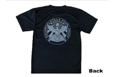 Tシャツ【第4護衛隊群】公式 自衛隊グッズ 八咫烏 ヤタガラス　2Lサイズ