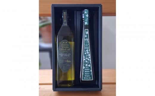 小豆島産エキストラバージンオリーブオイル”ハンドメイド”1本とスペイン産エキストラバージンオリーブオイル1本／ 合計2本セット
