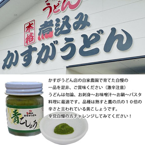 【ふるさと納税】かすがの青こしょう こしょう かすがうどん 約400g 約40g×10個 M760