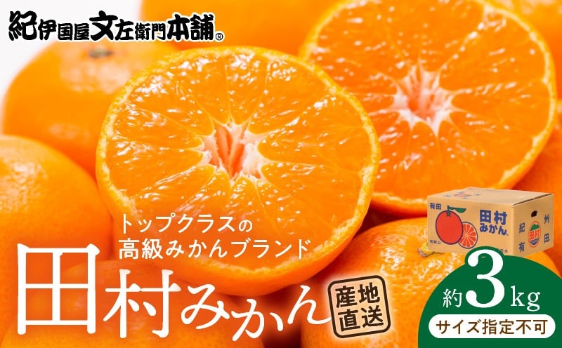 
                  V7454_【2026先行予約】田村みかん特選ギフト品 3kg 【サイズ指定なし】
                