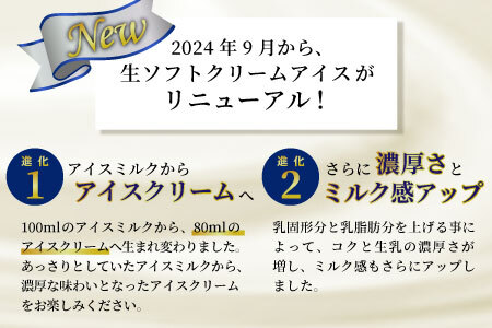 NEW★リニューアル！シンプルな原材料で手作り　生ソフトクリームアイス　16個セット